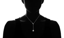 Cargar imagen en el visor de la galería, Collar Infinito "Y" hecho con Elementos Austriacos en Plata de Ley ITA