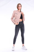 Cargar imagen en el visor de la galería, Chaqueta Leather Biker Jacket - Pink
