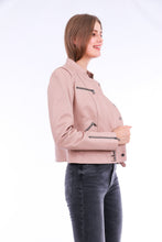 Cargar imagen en el visor de la galería, Chaqueta Leather Biker Jacket - Pink