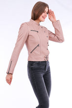 Cargar imagen en el visor de la galería, Chaqueta Leather Biker Jacket - Pink
