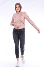 Cargar imagen en el visor de la galería, Chaqueta Leather Biker Jacket - Pink