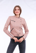 Cargar imagen en el visor de la galería, Chaqueta Leather Biker Jacket - Pink
