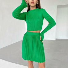 Cargar imagen en el visor de la galería, Vestido de dos piezas Mini vestido plisado