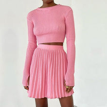 Cargar imagen en el visor de la galería, Vestido de dos piezas Mini vestido plisado