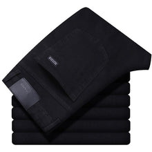 Cargar imagen en el visor de la galería, Pantalones Vaqueros Casual recto elástico clásico azul