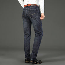 Cargar imagen en el visor de la galería, Pantalones Vaqueros Casual recto elástico clásico azul