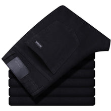 Cargar imagen en el visor de la galería, Pantalones Vaqueros Casual recto elástico clásico azul