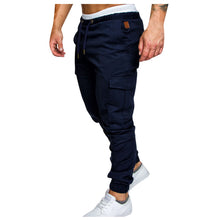 Cargar imagen en el visor de la galería, Pantalones Cargo Sólidos Simples Casuales