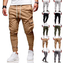 Cargar imagen en el visor de la galería, Pantalones Fashion Mens Cargo Multi Pocket Casual Cotton