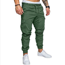 Cargar imagen en el visor de la galería, Pantalones Cargo Sólidos Simples Casuales