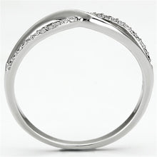 Cargar imagen en el visor de la galería, Anillo de plata de ley 925 con rodio y circonita cúbica de grado AAA en transparente