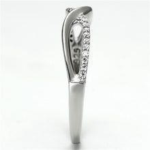 Cargar imagen en el visor de la galería, Anillo de plata de ley 925 con rodio y circonita cúbica de grado AAA en transparente