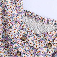 Cargar imagen en el visor de la galería, Conjunto de falda y top sin mangas con estampado floral de verano