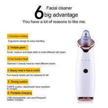 Cargar imagen en el visor de la galería, Limpiador facial de poros, aspirador de poros, removedor de espinillas, succión, exfoliación de acné