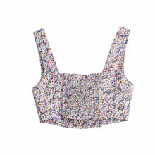 Cargar imagen en el visor de la galería, Conjunto de falda y top sin mangas con estampado floral de verano
