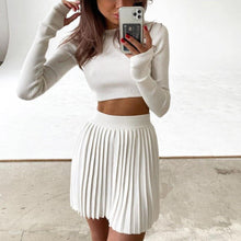 Cargar imagen en el visor de la galería, Vestido de dos piezas Mini vestido plisado
