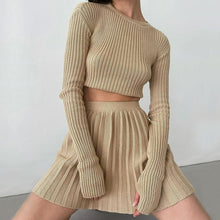 Cargar imagen en el visor de la galería, Vestido de dos piezas Mini vestido plisado
