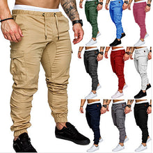 Cargar imagen en el visor de la galería, Pantalones Cargo Sólidos Simples Casuales
