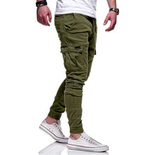 Cargar imagen en el visor de la galería, Pantalones Fashion Mens Cargo Multi Pocket Casual Cotton
