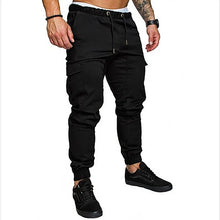 Cargar imagen en el visor de la galería, Pantalones Cargo Sólidos Simples Casuales
