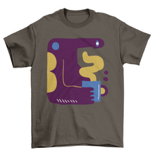 Cargar imagen en el visor de la galería, Abstract coffee man t-shirt
