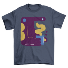 Cargar imagen en el visor de la galería, Abstract coffee man t-shirt
