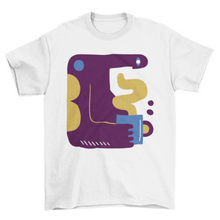 Cargar imagen en el visor de la galería, Abstract coffee man t-shirt

