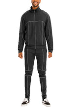Cargar imagen en el visor de la galería, Reflective Piping Detailed Track Suit
