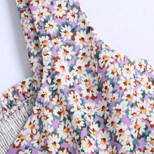 Cargar imagen en el visor de la galería, Conjunto de falda y top sin mangas con estampado floral de verano
